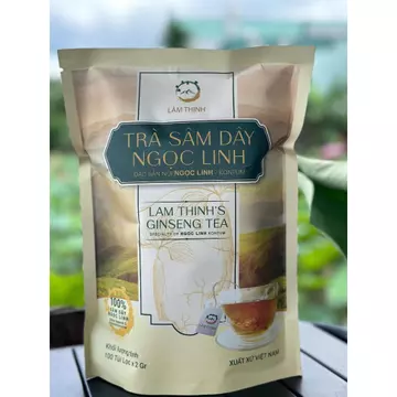 Trà túi lọc sâm dây Lâm Thịnh, sản phẩm từ hồng đảng sâm Ngọc Linh, túi vàng 100 túi lọc 200g, giá tốt, tiện dụng