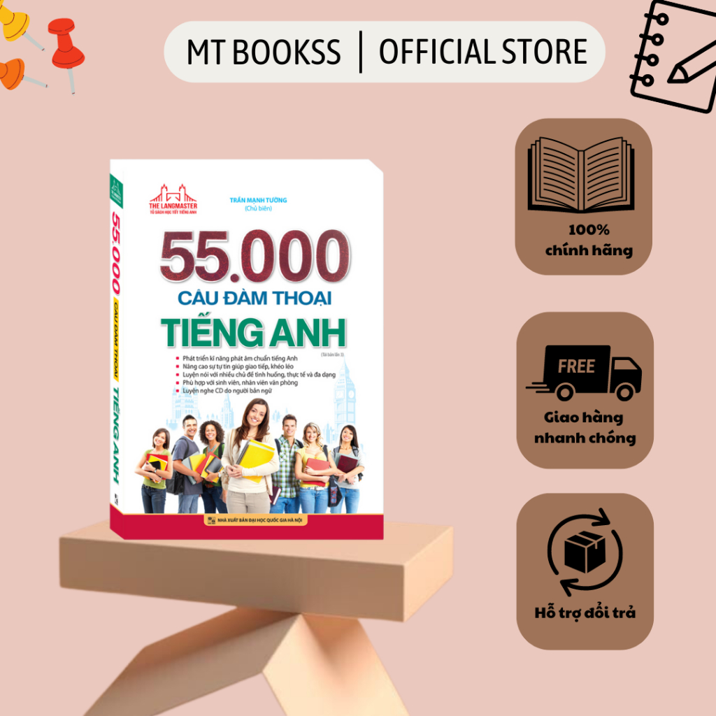 Sách - 55000 Câu Đàm Thoại Tiếng Anh