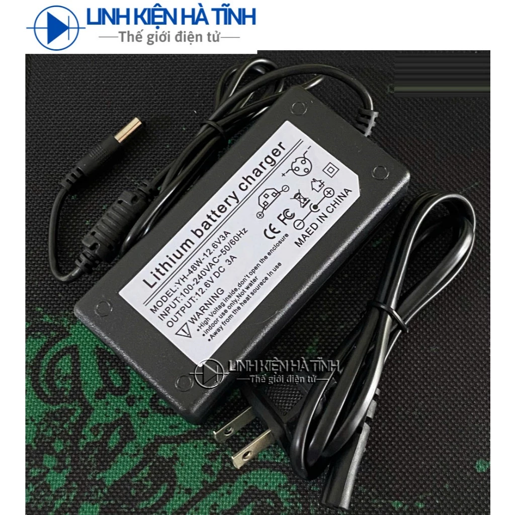 Adapter sạc pin Nguồn sạc Pin máy khoan 12.6V 3A sạc 12v6 3a sạc nhanh