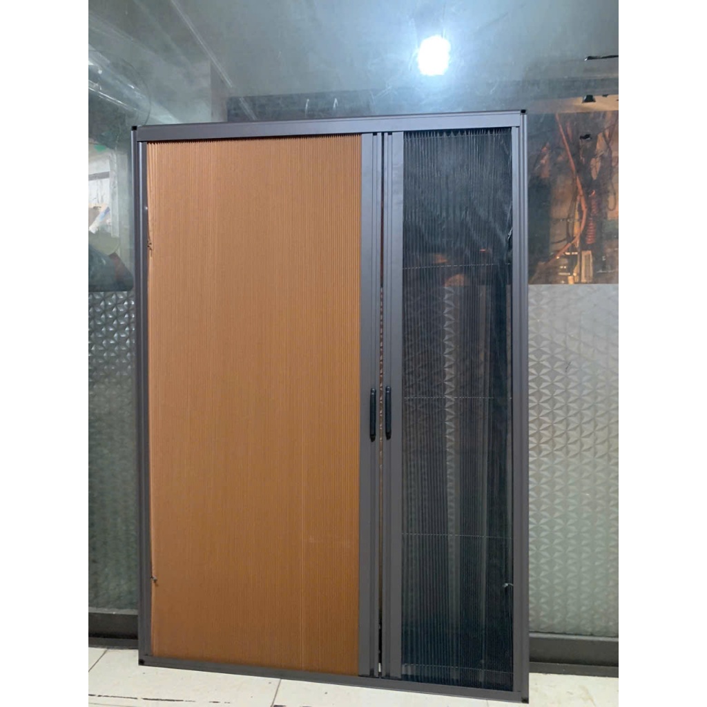 Cửa lưới chống muỗi kết hợp Rèm tổ ong, Rèm chống muỗi kết hợp Vách tổ ong cản sáng 100% ngăn nhiệt điều hòa - Hệ cửa sổ