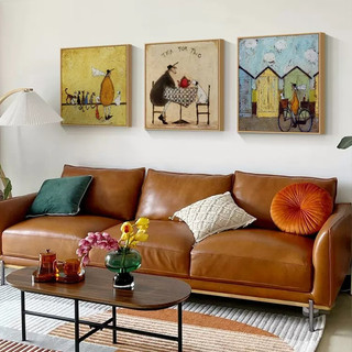Tranh Canvas Treo Tường Hình Vẽ Trừu Tượng Khổ Vuông BH250 - Tranh Decor, Tranh Trí Phòng Khách, Phòng Ngủ, Homestay