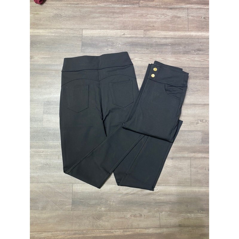Quần Legging cạp cao 2 khuy ôm gọn tôn dáng