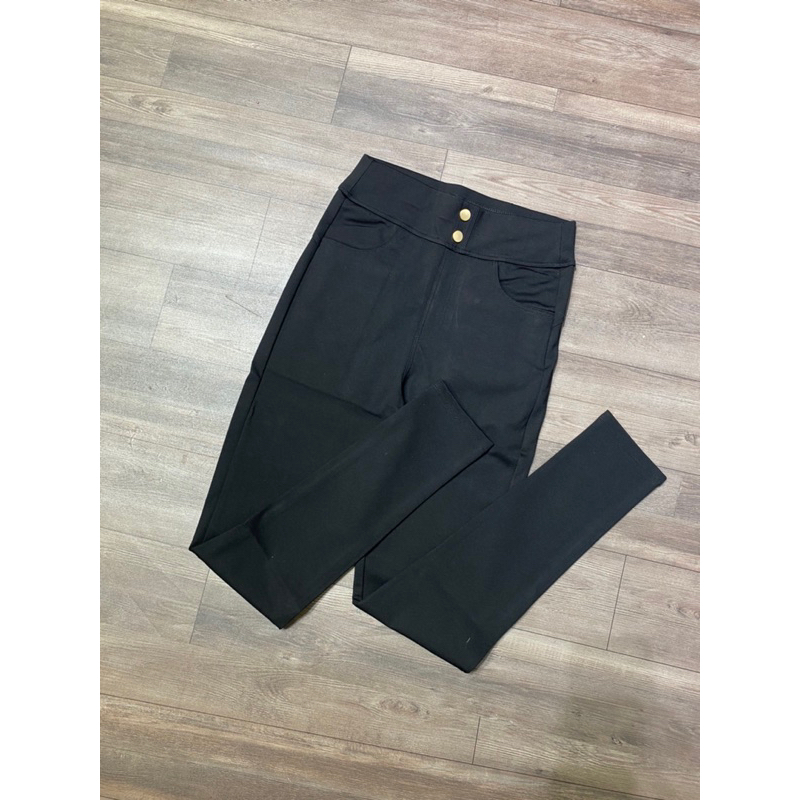 Quần Legging cạp cao 2 khuy ôm gọn tôn dáng