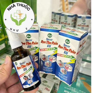 Xịt giảm đau thảo mộc BYE THE PAIN, giảm đau, nhức mỏi cơ, an toàn, hiệu quả, xịt lên tới 350 lần