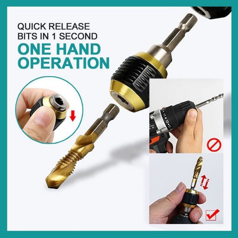 Đầu Nối Dài Mũi Khoan Mũi Vít Chân Lục Giác Tháo Lắp Nhanh