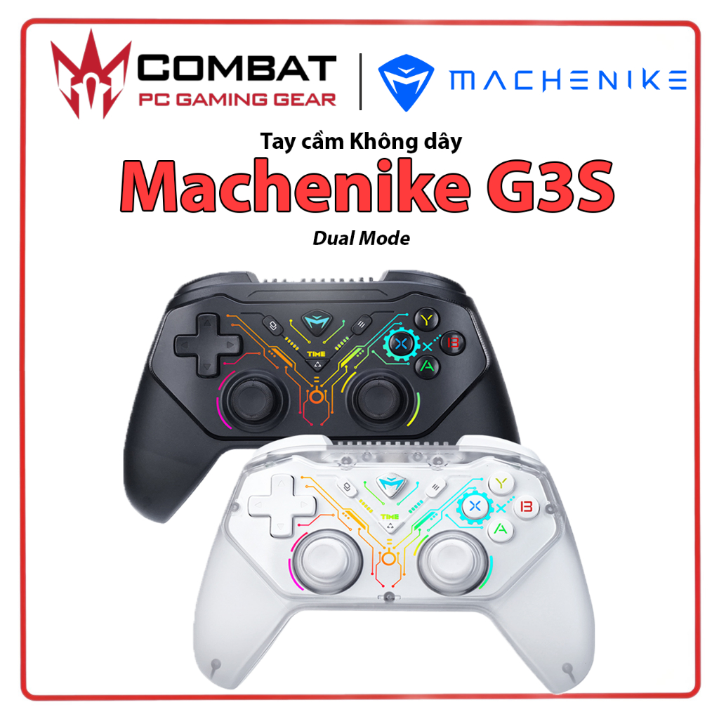 Tay cầm Không dây Machenike G3S Dual-mode Black/White Hàng Chính Hãng ...