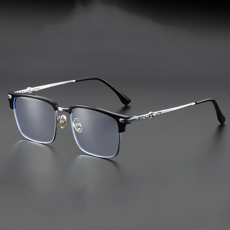 Ảnh Gọng kính cận nửa viền thời trang nam nữ ANDU EYEWEAR dáng vuông chất liệu TITAN - 31262 2