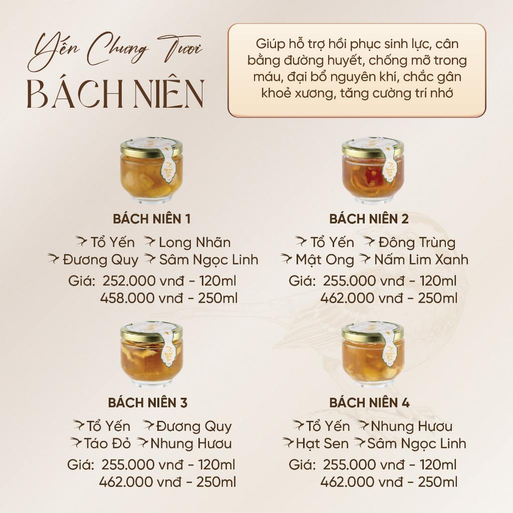 Ảnh Hũ Yến Chưng Tươi 120-250ml CiCi Thượng Đỉnh Yến Nguyên Chất Yến Sào Khánh Hòa Sợi Dai Chưng Nóng Yến Chưng Tươi 2