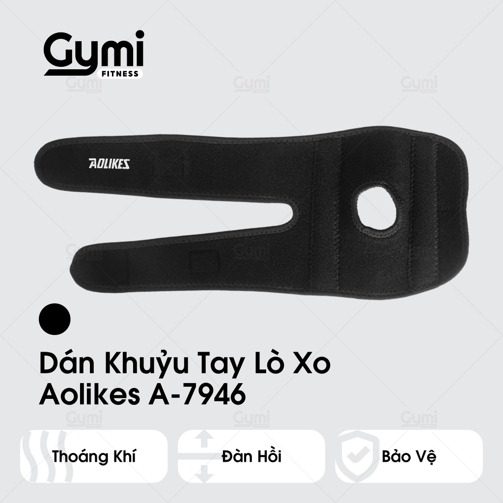 Đai Cuốn Bảo Vệ Khuỷu Tay Lò Xo Aolikes A-7946 - Đai Dán Khuỷ Tay Thể Dục Thể Thao Chính Hãng - AL7946