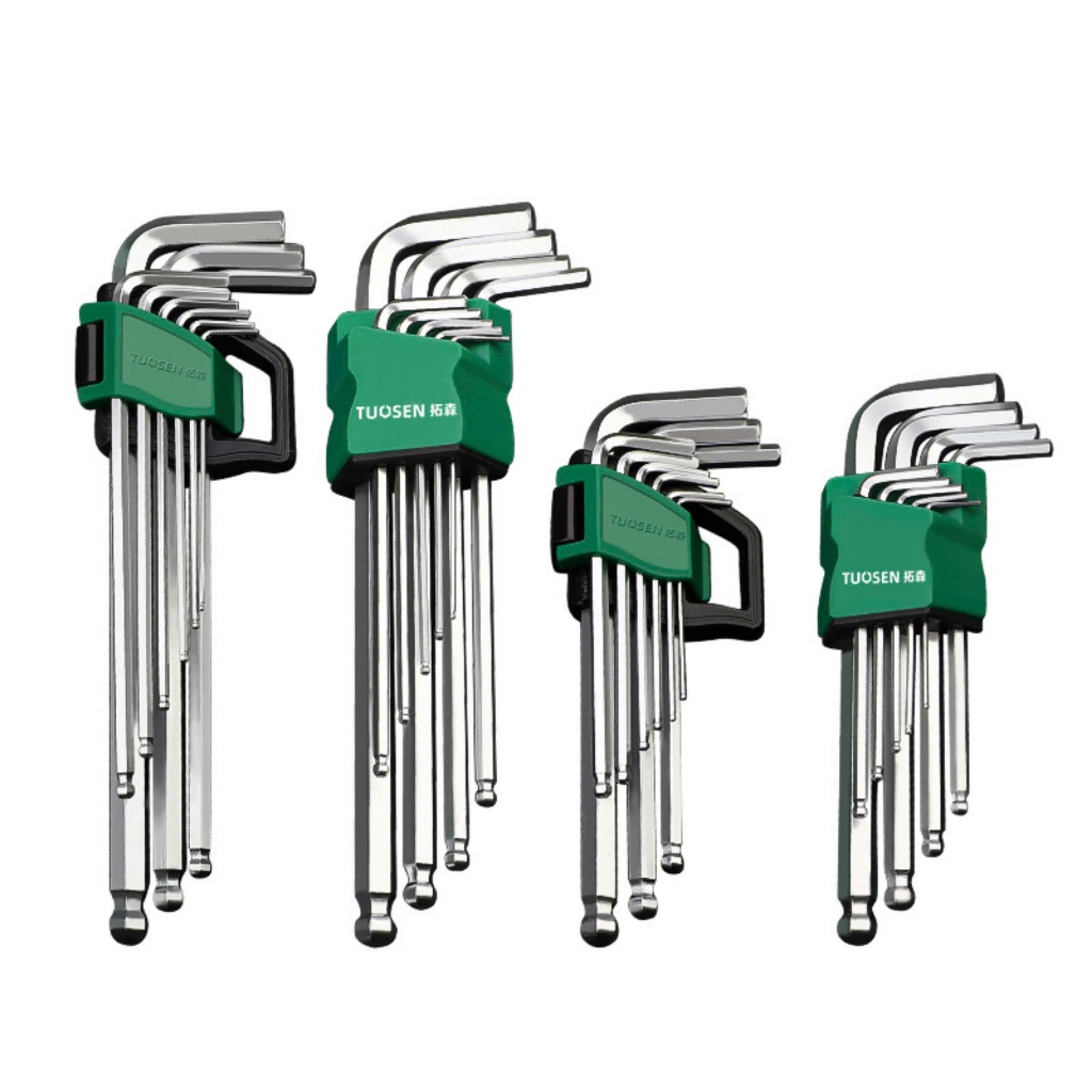 Bộ lục giác Tuosen 9 món đầu bằng và đầu bi đa năng