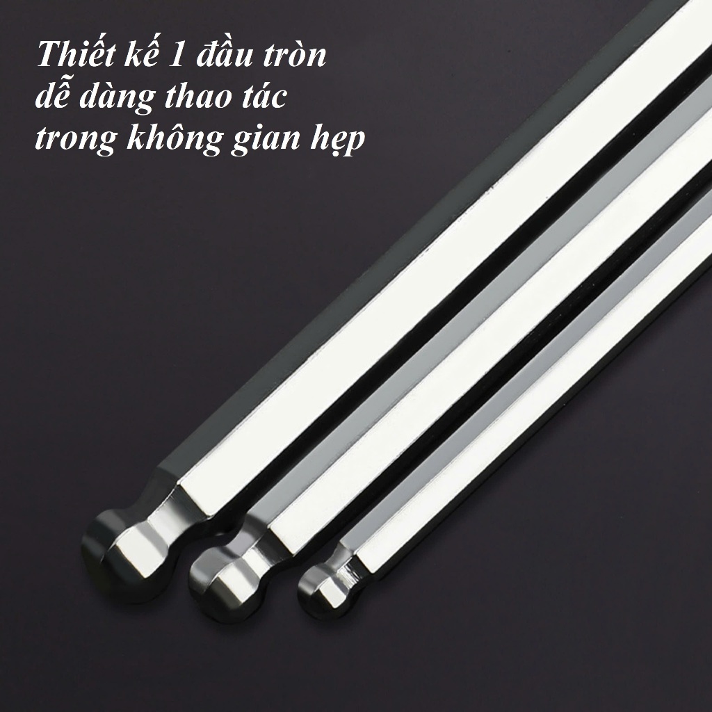 Bộ lục giác Tuosen 9 món đầu bằng và đầu bi đa năng
