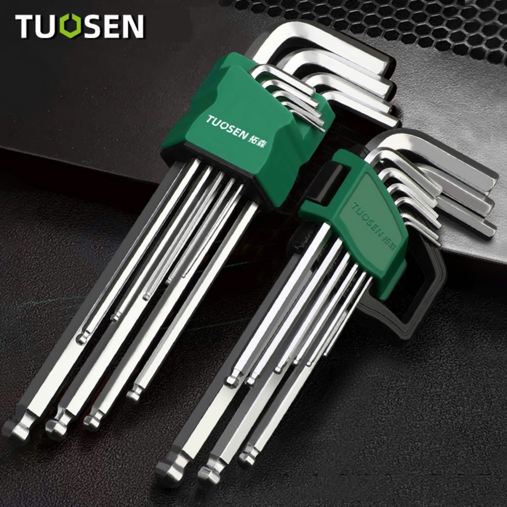 Bộ lục giác Tuosen 9 món đầu bằng và đầu bi đa năng