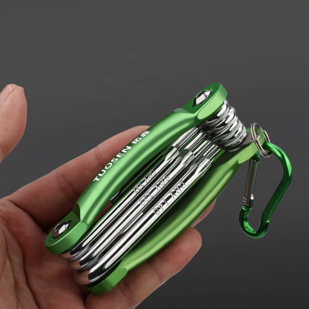 Bộ Lục Giác Đa Năng Sửa Chữa 8in1 Tuosen, Bộ Lục Giác Sửa Chữa Xe Đạp, Lắp Máy Móc Di Động