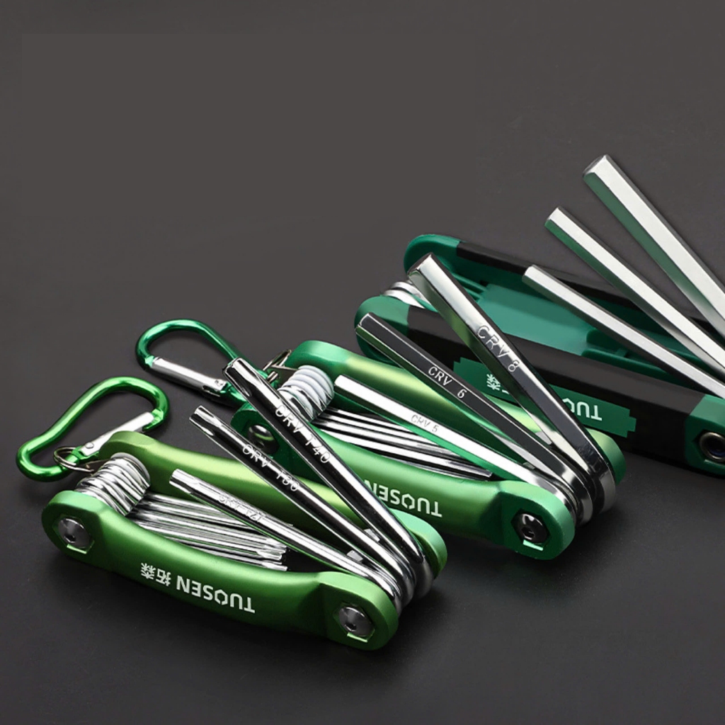 Bộ Lục Giác Đa Năng Sửa Chữa 8in1 Tuosen, Bộ Lục Giác Sửa Chữa Xe Đạp, Lắp Máy Móc Di Động