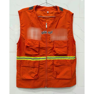 Áo khoác gilê SPF - có 4 túi trước ( size 50 - 95 kg )