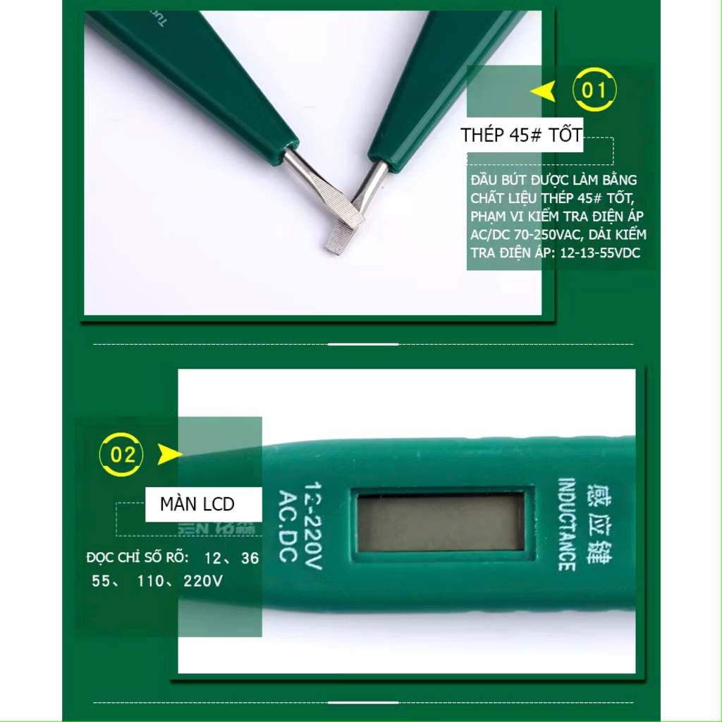 Bút Thử Điện Tuosen Không Cần Dùng Pin (MSP: 11314)