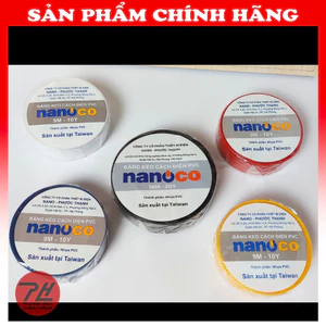 Băng keo cách điện Nanoco – Cây 10 cuộn – Chính hãng loại 1