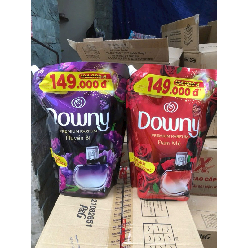 Nước xả vải Downy hương nước hoa huyền bí túi và Đam mê/nắng mai túi