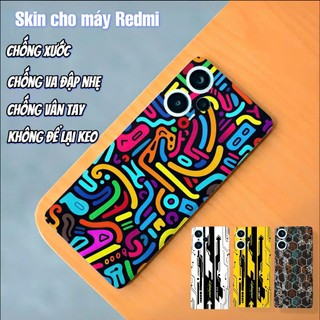 Miếng dán Skin Mặt lưng sau Xiaomi Redmi Note 13 Pro 5G , 12 Turbo ,K70 Pro , K40 Pro K50 Gaming , K60 , Turbo 3