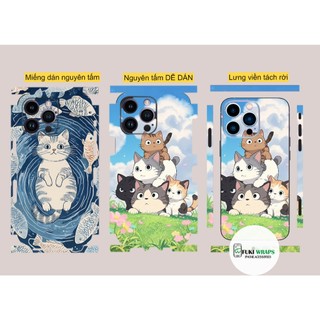 Miếng dán Mặt lưng Nhám TRONG SUỐT Chống Vân Tay FULL viền Dành cho 16 pro max 15 pro max 14 pro max 13 pro max
