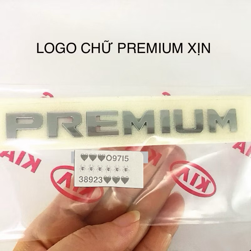 LOGO CHỮ PREMIUM KIA HYUNDAI MAZAD CAO CẤP GIÁ RẺ dán được nhiều xe tuỳ ...