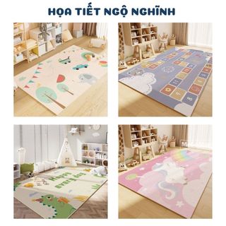 Thảm Trải Sàn Bali Nhiều Kích Thước Giá Rẻ, Họa Tiết Đáng Yêu, Thảm Trang Trí Phòng Chơi Cho Bé