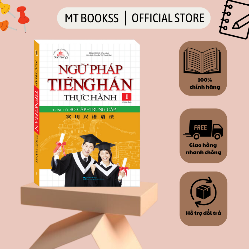 Sách - Ngữ Pháp Tiếng Hán Thực Hành Tập 1 - Trình Độ Sơ Cấp - Trung Cấp (bìa mềm)