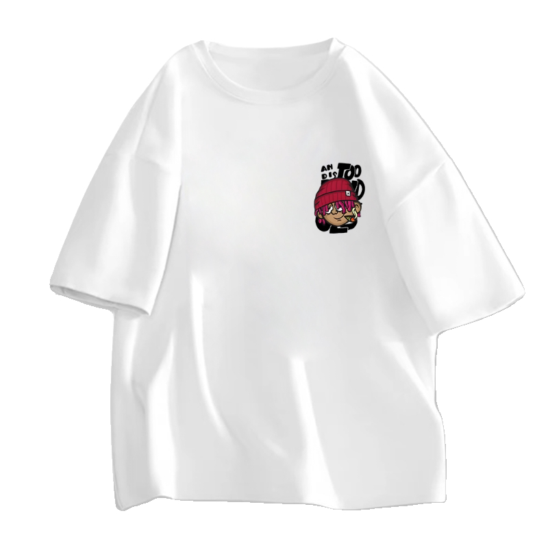 Áo thun nam tay lỡ HappyFamily tay ngắn AN DISTOOLUND YOU'RE TOO Chất vải cotton 100 cao cấp