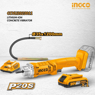 INGCO Máy đầm dùi bê tông dùng pin 20V CCVLI2023011 & CCVLI202301