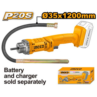 INGCO Máy đầm dùi bê tông dùng pin 20V CCVLI2023011 & CCVLI202301