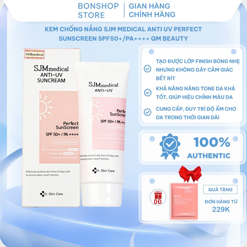 Kem chống nắng SJM Medical Anti UV Perfect SunScreen SPF50+/PA++++ QM ...