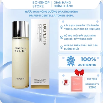Nước Hoa Hồng Dr.Pepti Centella Toner 180ml , Toner Dr. Pepti Hàn QuốcDưỡng Da Căng Bóng