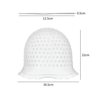 (Hàng Mới Về) Mũ silicon Nhuộm light tóc,nón móc light mũ móc lai tặng kèm kim móc