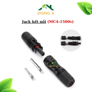 Cặp Jack nối MC4-1000V, 1500V kết nối tấm năng lượng mặt trời chuyên dụng, Jack MC4 1000V-1500V (cặp đực + cái)_DA