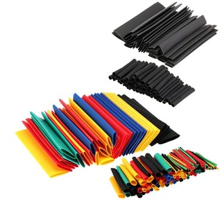 Ống co nhiệt cách điện, nhiều màu, đủ kích cỡ 164 ống Bảo vệ cáp sạc, dây điện loại tốt