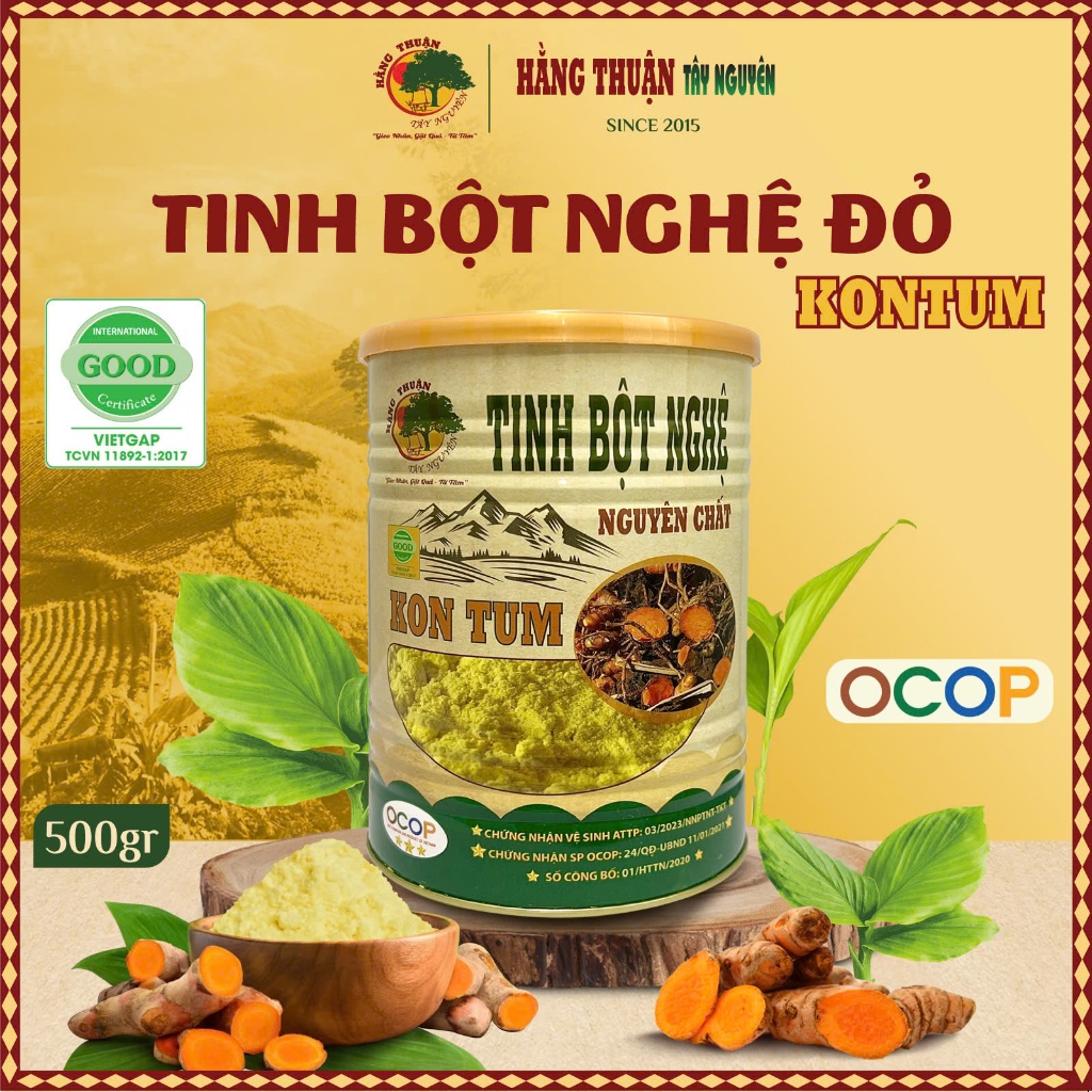 Tinh Bột Nghệ Đỏ Nguyên Chất Hằng Thuận Tây Nguyên