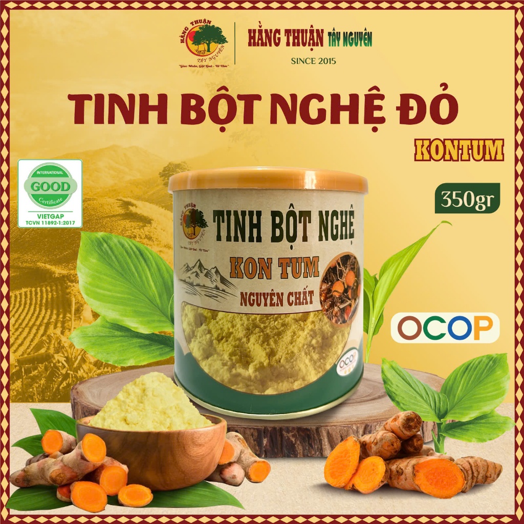 Tinh Bột Nghệ Đỏ Nguyên Chất Hằng Thuận Tây Nguyên