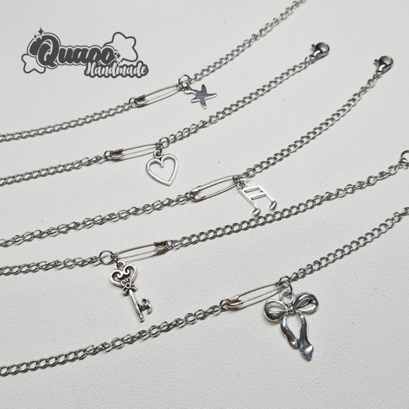 Vòng tay safety pin mini, vòng tay tự do - Quaoo handmade | Shopee Việt Nam