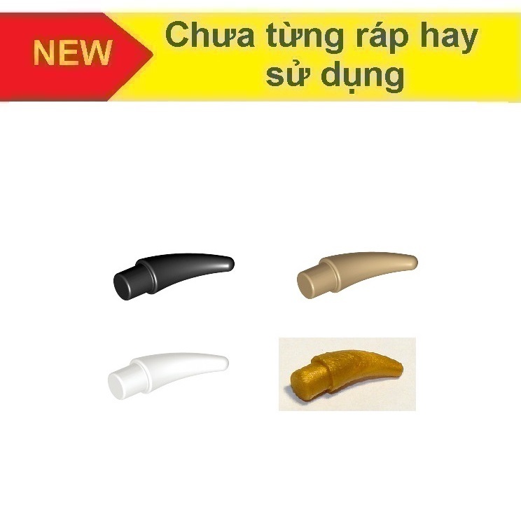 Phụ kiện Gạch lẻ Lego 01 cặp Sừng cỡ nhỏ - Barb / Claw / Horn / Tooth ...