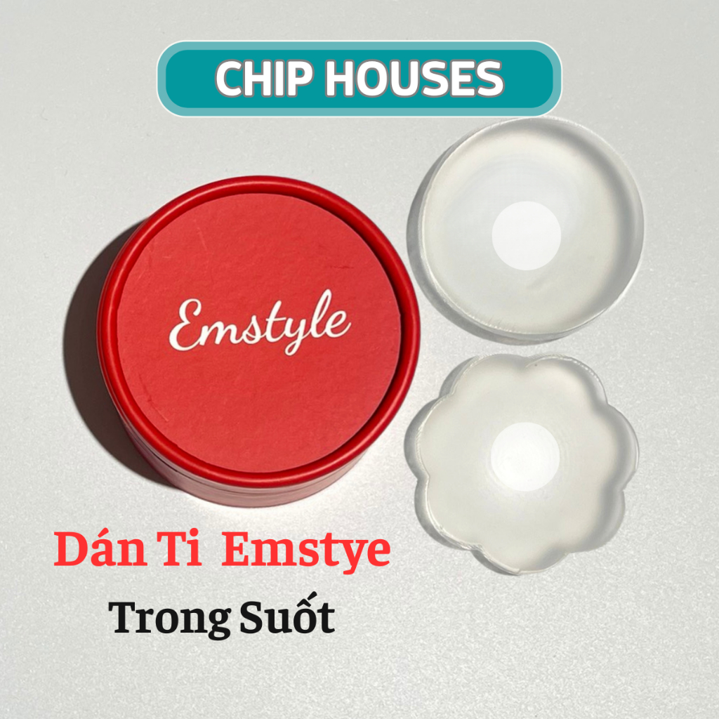 Set 5 Cặp Dán Ti Silicon Siêu Dính Không Lộ Viền An Toàn Cho Da, miếng ...