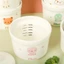 Hũ sứ Misan 250ml có vạch chia, Hũ sứ Misan 2 nắp bảo quản cho bé ăn dặm an toàn dung tích 250ml