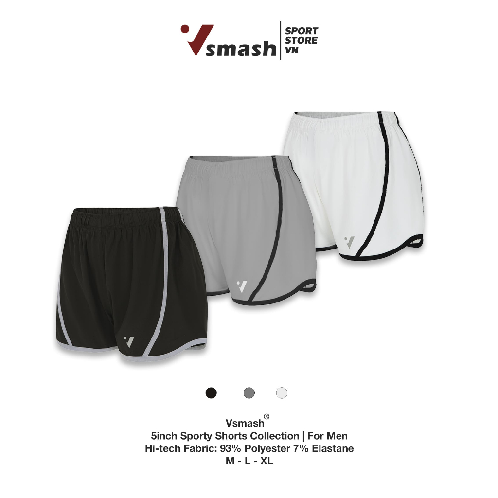 |XẢ KHO|  Quần đùi Short NAM 5'' Thê thao  |  Vải nhẹ, nhanh khô Chạy Bộ, Tập Gym, Cầu lông, Tennis, Pickleball