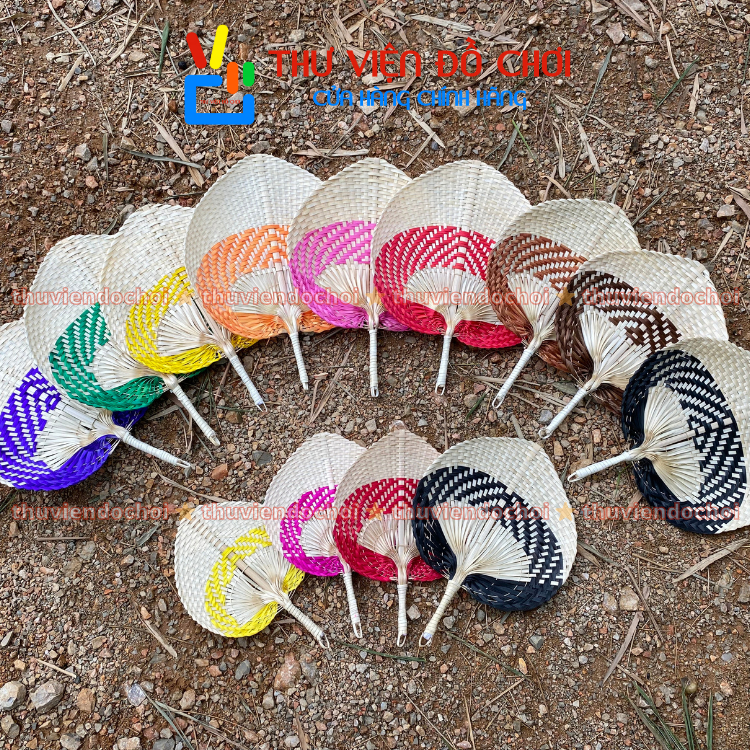 Quạt nan 2 màu, Quạt nan tre dùng để trang trí decor đủ màu - Thư Viện ...