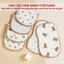Combo 2 Gối Cho Bé Sơ Sinh 0–3 Tháng Tuổi IQKAO Vải Muslin Mềm Mịn An Toàn Cho Bé Trai Bé Gái Họa Tiết Dễ Thương
