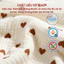 Combo 2 Gối Cho Bé Sơ Sinh 0–3 Tháng Tuổi IQKAO Vải Muslin Mềm Mịn An Toàn Cho Bé Trai Bé Gái Họa Tiết Dễ Thương