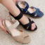 Sandal đễ xuồng KOSU cao 8cm, Sandal quai chéo Nhật Bản thiết kế trẻ trung nâng đỡ bàn chân 19966