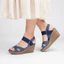 Sandal đễ xuồng KOSU cao 8cm, Sandal quai chéo Nhật Bản thiết kế trẻ trung nâng đỡ bàn chân 19966
