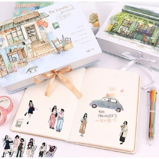 Set 12 36 60 stickers cô gái mocha thời trang đa phong cách dán nón mũ bảo hiểm laptop vali sổ tay đàn guitar điện thoại