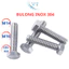 Bulong Inox 304 M14 M16 Lục Giác Ngoài - Đủ Size 30mm Đến 200mm Chống Gỉ Sét Hạng Nặng