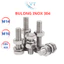 Bulong Inox 304 M14 M16 Lục Giác Ngoài - Đủ Size 30mm Đến 200mm Chống Gỉ Sét Hạng Nặng